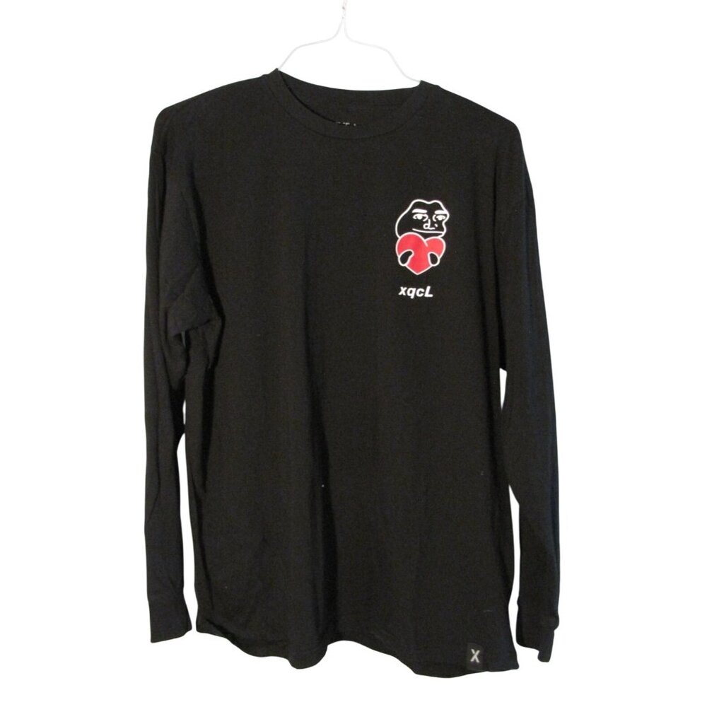 META X Twitter xqcl xqc Long Sleeve Tee Shirt Heart Sz. XL